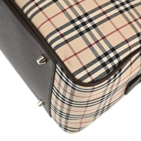 Burberry Beige Brown Burberry Check 2way Handbag - Picture 6 of 10